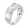 Thumbnail Image 3 of Vera Wang Men's 1 CT. T.W. Certified Lab-Grown Diamond Solitaire Wedding Band in 14K White Gold (F/SV2)