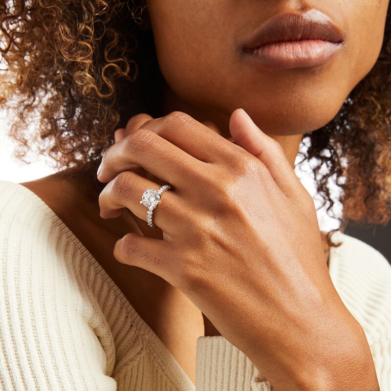 Main Image 2 of TRUE Lab-Grown Diamonds by Vera Wang Love 2-1/4 CT. T.W. Engagement Ring in 14K White Gold (F/VS2)