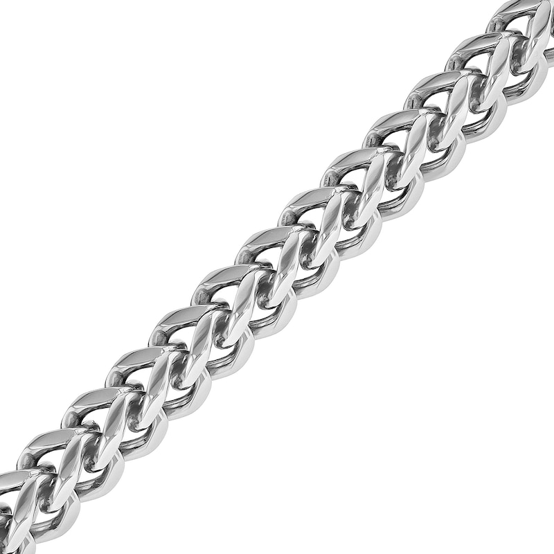 Men's 8.0mm Franco Chain Bracelet in Stainless Steel - 9.25"