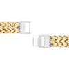 Thumbnail Image 3 of Men's 12.0mm Double Franco Chain Bracelet in Stainless Steel and Yellow Ion Plate - 8.5"