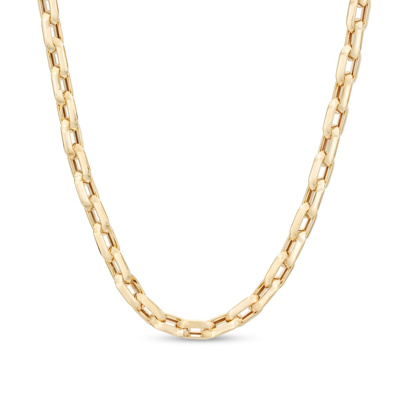 Main Image 1 of Men's 6.0mm Cable Link Chain Necklace in 10K Gold - 22"
