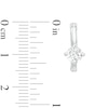 Thumbnail Image 3 of 1 CT. T.W. Certified Lab-Grown Diamond Solitaire Hoop Earrings in 14K White Gold (F/SI2)