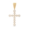 Thumbnail Image 0 of Men's 1-1/2 CT. T.W. Multi-Diamond Cross Necklace Charm in 10K Gold