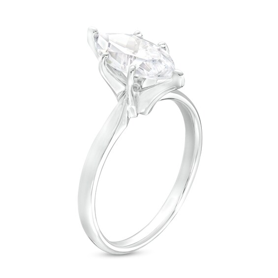 2 CT. Certified Marquise Lab-Grown Diamond Solitaire Engagement Ring in 14K White Gold (F/Vs2)