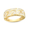 Thumbnail Image 1 of 5/8 CT. T.W. Baguette Diamond Boomerang Pattern Ring in 10K Gold