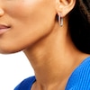Thumbnail Image 2 of 1/2 CT. T.W. Diamond Inside-Out Hoop Earrings in 14K White Gold