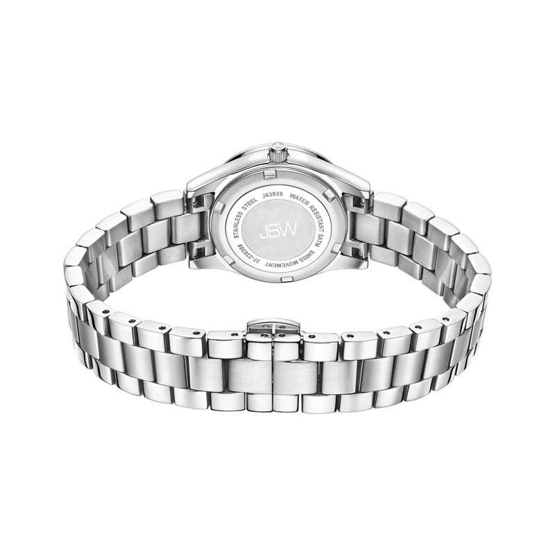 Main Image 3 of Ladies' JBW Cristal Spectra Diamond and Crystal Accent Watch with Blue Mother-of-Pearl Dial (Model: J6392B)