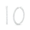 Thumbnail Image 0 of 4 CT. T.W. Certified Lab-Created Diamond Inside-Out Hoop Earrings in 14K White Gold (F/SI2)