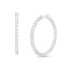 Thumbnail Image 0 of 6 CT. T.W. Certified Lab-Created Diamond Inside-Out Hoop Earrings in 14K White Gold (F/SI2)