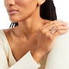 Thumbnail Image 2 of 3/4 CT. T.W. Certified Lab-Created Diamond Open Shank Loop Ring in 14K White Gold (F/SI2)