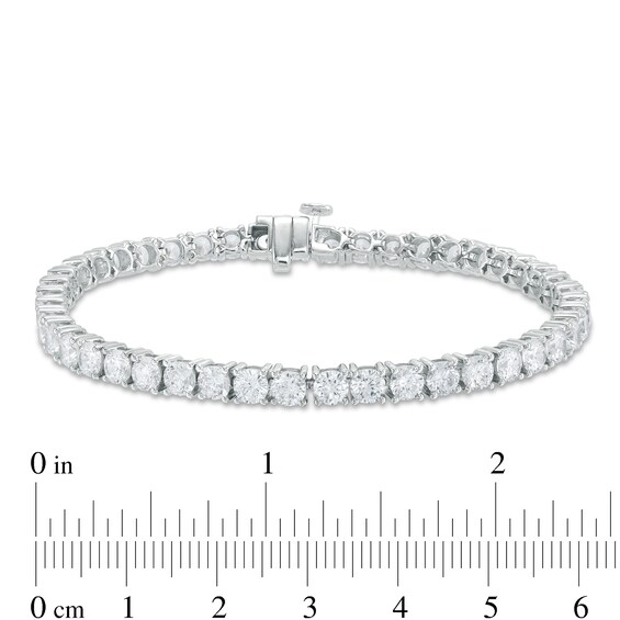 10 CT. T.w. Certified Lab-Grown Diamond Tennis Bracelet in 14K White Gold (F/Si2) - 7.25"
