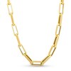 Thumbnail Image 1 of 5.0mm Paper Clip Chain Necklace in Hollow 10K Gold - 18&quot;