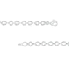 Thumbnail Image 3 of 1/20 CT. T.W. Diamond Open Circle and Teardrop Alternating Bracelet in Sterling Silver - 7.25"