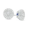 Thumbnail Image 1 of Vera Wang Love Collection 1/3 CT. T.W. Diamond Double Frame Stud Earrings in 10K White Gold