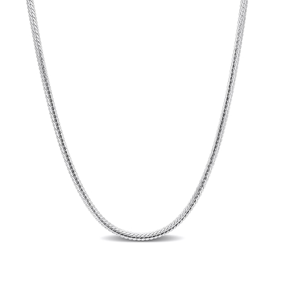 2.0mm Herringbone Chain Necklace in Sterling Silver - 16"