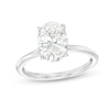 Thumbnail Image 1 of TRUE Lab-Grown Diamonds by Vera Wang Love 2 CT. T.W. Oval Hidden Halo Engagement Ring in 14K White Gold (F/VS2)