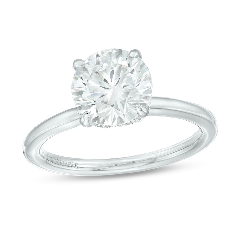 TRUE Lab-Created Diamonds by Vera Wang Love 2 CT. T.W. Solitaire Engagement Ring in 14K White Gold (F/VS2)