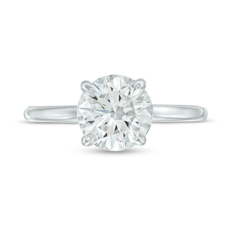 Main Image 4 of TRUE Lab-Grown Diamonds by Vera Wang Love 2 CT. T.W. Solitaire Engagement Ring in 14K White Gold (F/VS2)