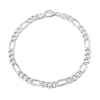 Thumbnail Image 0 of 5.5mm Figaro Chain Anklet in Sterling Silver - 9"