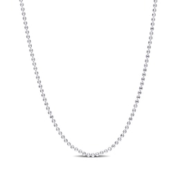 1.5mm Bead Chain Necklace in Sterling Silver - 20"