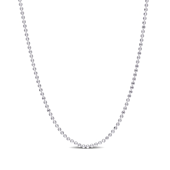 1.5mm Bead Chain Necklace in Sterling Silver - 20"