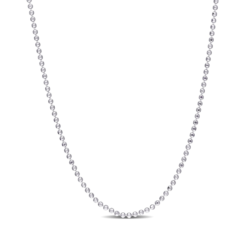Main Image 1 of 1.5mm Bead Chain Necklace in Sterling Silver - 20"