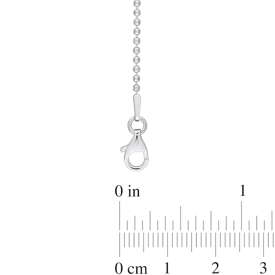 1.5mm Bead Chain Necklace in Sterling Silver - 20"