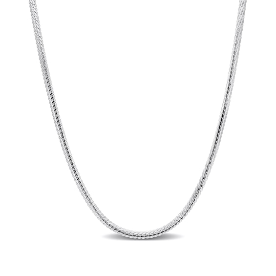 2.0mm Herringbone Chain Necklace in Sterling Silver