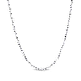 1.5mm Bead Chain Necklace in Sterling Silver