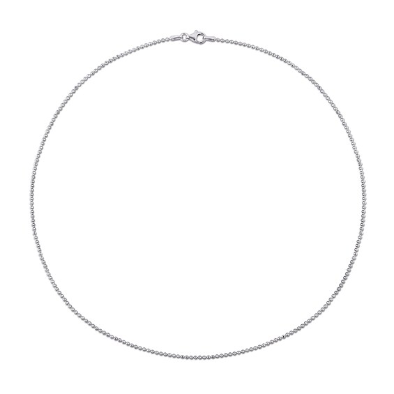 1.5mm Bead Chain Necklace in Sterling Silver
