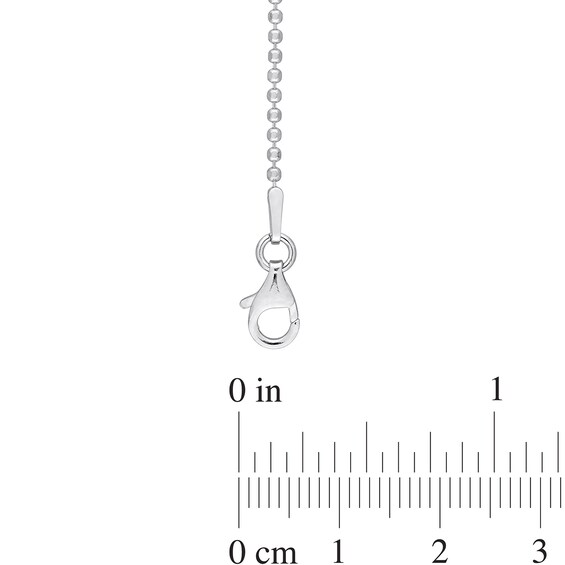 1.5mm Bead Chain Necklace in Sterling Silver