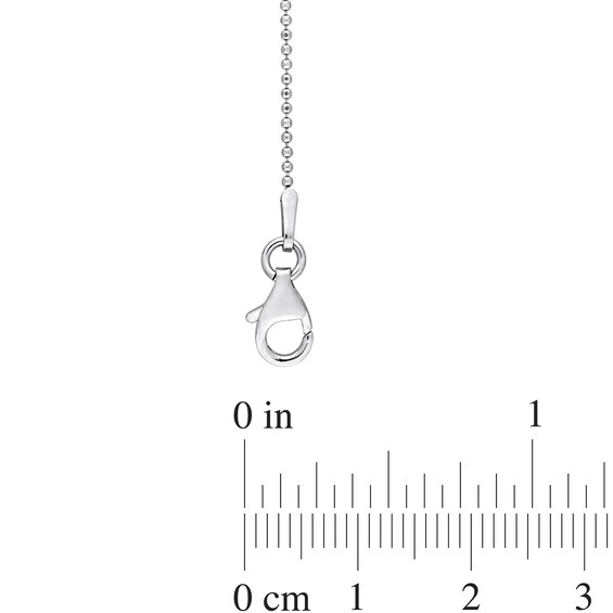 1.0mm Bead Chain Necklace in Sterling Silver
