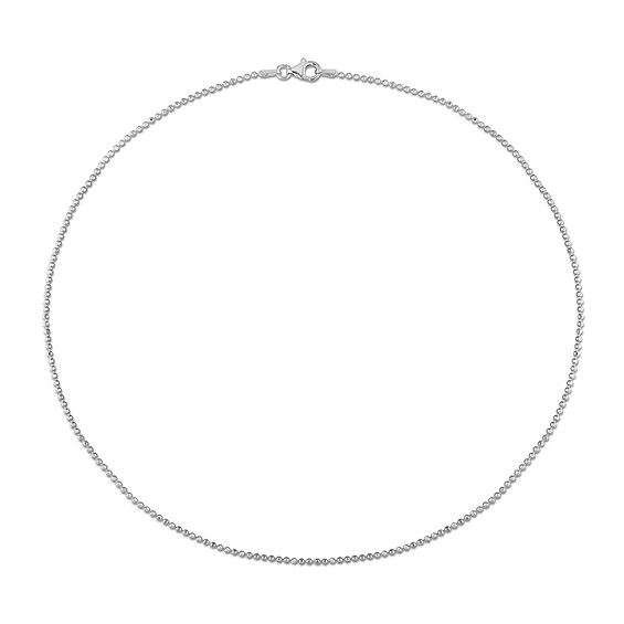 1.5mm Bead Chain Necklace in Sterling Silver - 16"