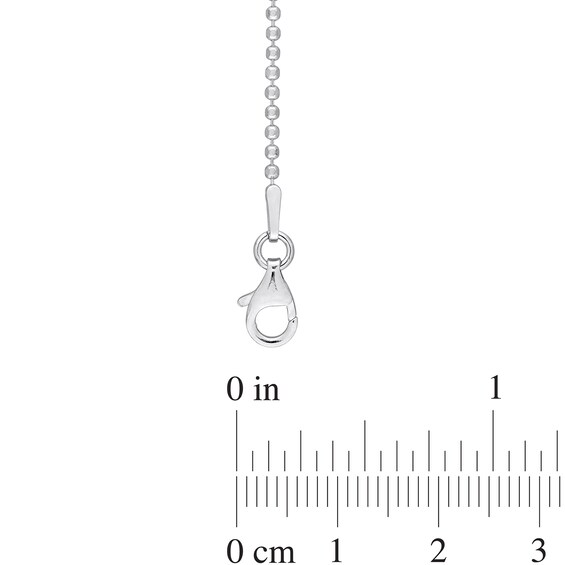 1.5mm Bead Chain Necklace in Sterling Silver - 16"
