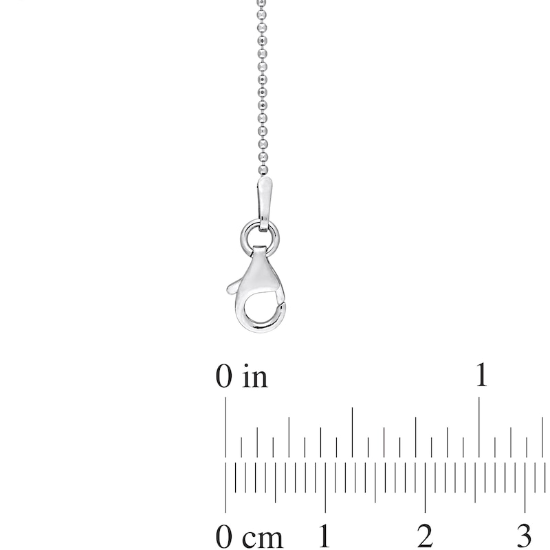 Main Image 4 of 1.0mm Bead Chain Necklace in Sterling Silver - 16"