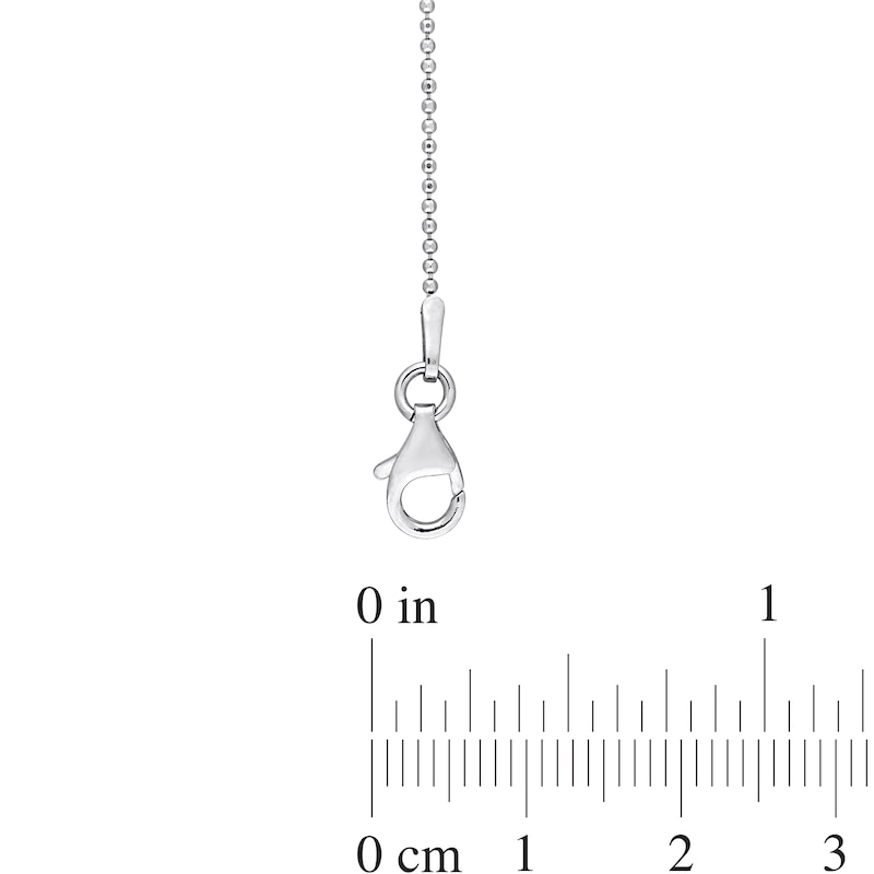Main Image 3 of 1.0mm Bead Chain Bracelet in Sterling Silver - 7.5"