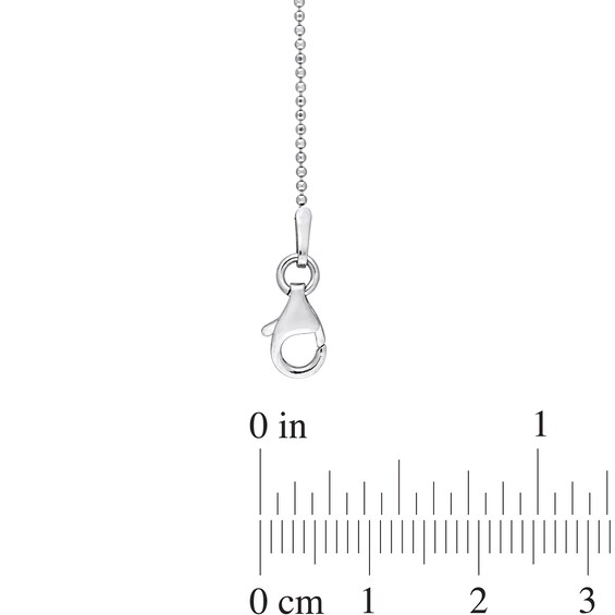 1.0mm Bead Chain Bracelet in Sterling Silver - 9"