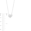 Thumbnail Image 3 of 1/5 CT. T.W. Heart-Shaped Multi-Diamond Pendant and Stud Earrings Set in Sterling Silver