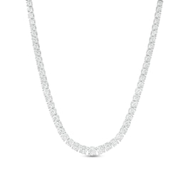 10 CT. T.W. Certified Lab-Created Diamond Graduated Riviera Necklace in 14K White Gold (F/SI2)