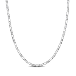 2.2mm Figaro Chain Necklace in Sterling Silver