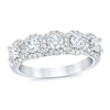 Thumbnail Image 1 of Royal Asscher® 1-1/4 CT. T.W. Diamond Frame Five Stone Anniversary Band in 14K White Gold