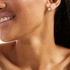 Thumbnail Image 2 of 1/2 CT. T.W. Princess-Cut Multi-Diamond Stud Earrings in 10K White Gold