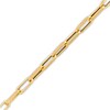 Thumbnail Image 1 of 2.0mm Paper Clip Cheval Chain Bracelet in Hollow 10K Gold - 8.0"