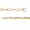 Thumbnail Image 3 of 2.0mm Paper Clip Cheval Chain Bracelet in Hollow 10K Gold - 8.0"