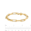 Thumbnail Image 4 of 2.0mm Paper Clip Cheval Chain Bracelet in Hollow 10K Gold - 8.0"