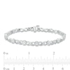 Thumbnail Image 3 of 2 CT. T.W. Multi-Diamond Alternating Infinity Loop Link Bracelet in 10K White Gold – 7.25"