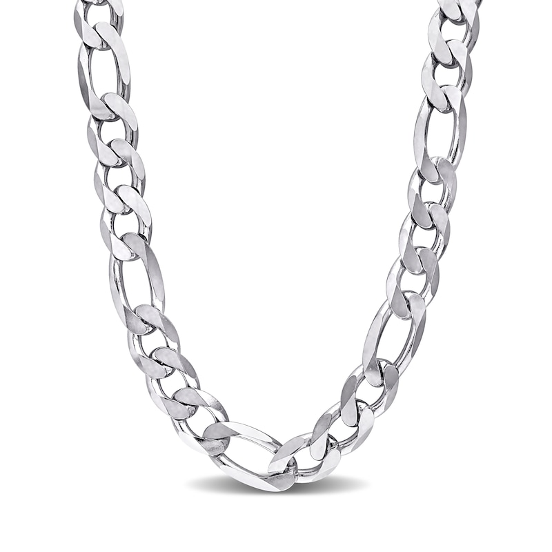 Men's Sterling Silver Figaro Chain Necklace