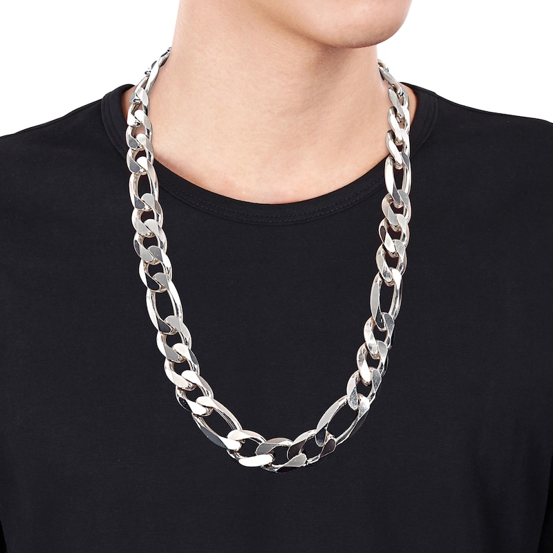 Figaro Chain Necklace - Silver