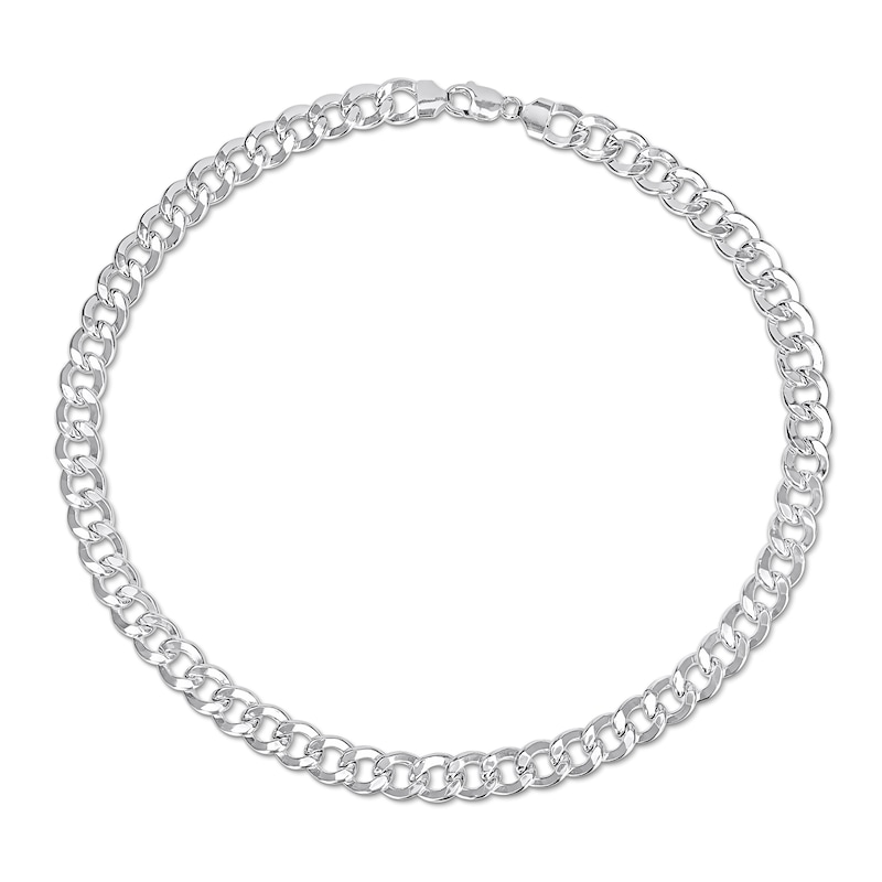 Main Image 3 of 12.5mm Curb Chain Necklace in Sterling Silver - 24"
