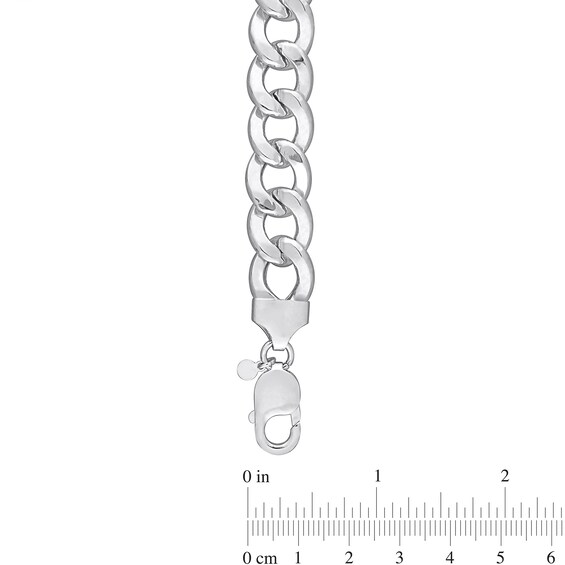 12.5mm Curb Chain Necklace in Sterling Silver - 24"